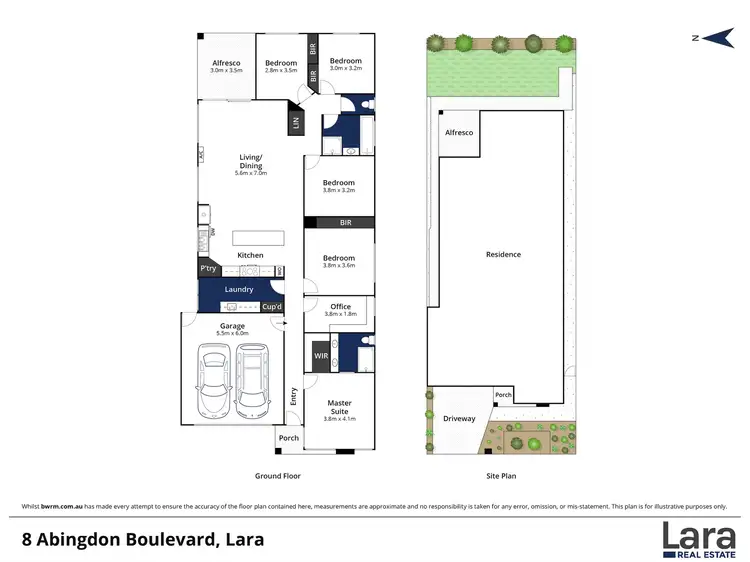 Floorplan of Homely house listing, 8 Abingdon Boulevard, Lara VIC 3212