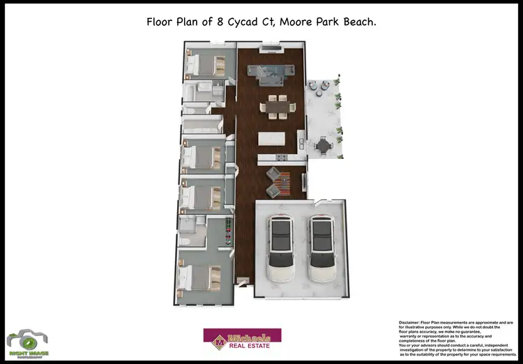 Floorplan of Homely house listing, 8 Cycad Court, Moore Park Beach QLD 4670