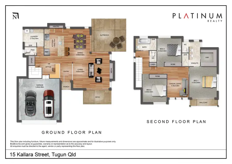 Floorplan of Homely house listing, 15 Kallara Street, Tugun QLD 4224