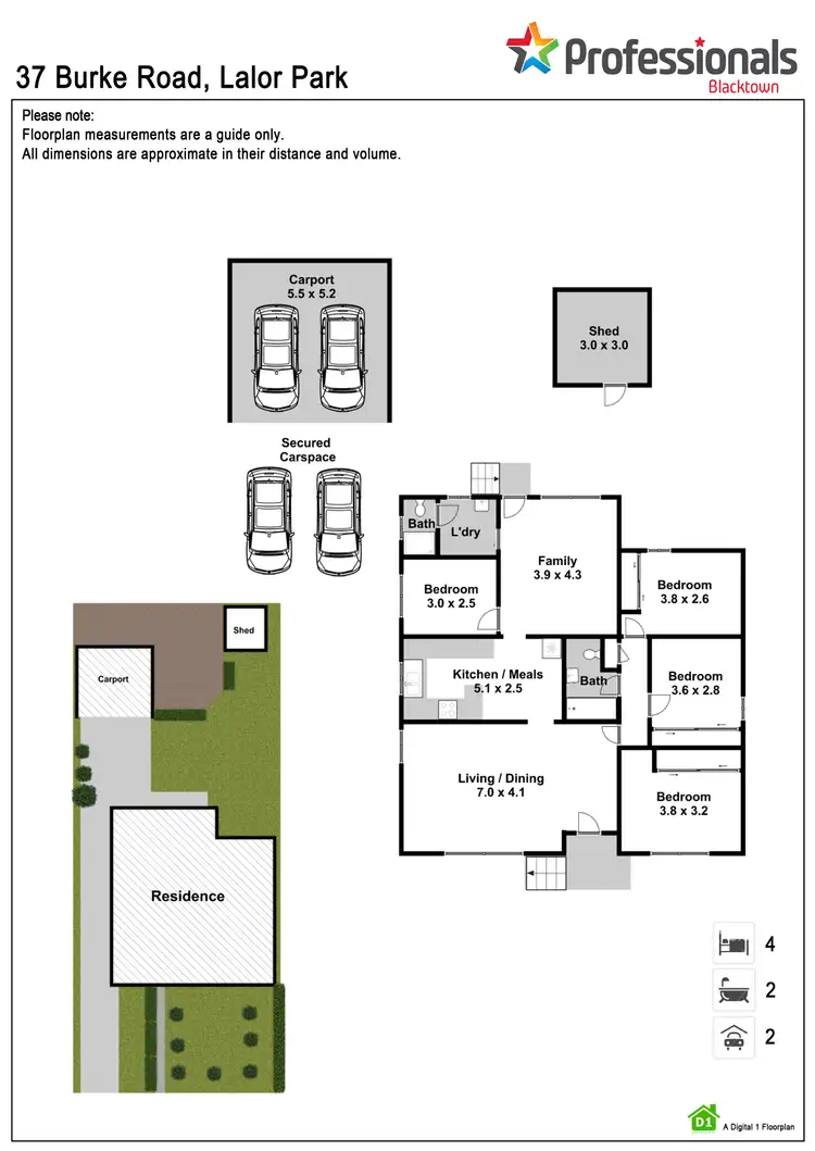 Floorplan of Homely house listing, 37 Burke Rd, Lalor Park NSW 2147