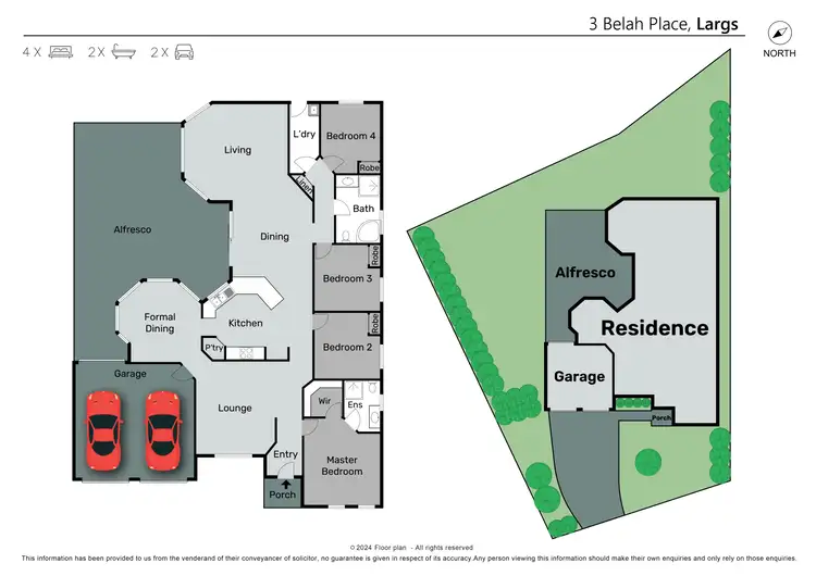 Floorplan of Homely house listing, 3 Belah Place, Largs NSW 2320
