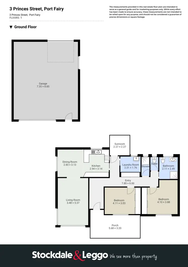 Floorplan of Homely house listing, 3 Princes Street, Port Fairy VIC 3284