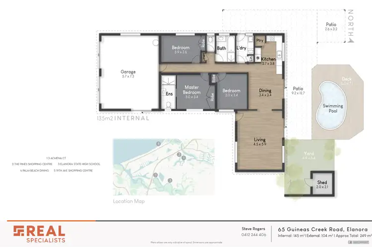 Floorplan of Homely house listing, 65 Guineas Creek Road, Elanora QLD 4221