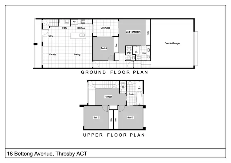 Floorplan of Homely townhouse listing, 18 Bettong Avenue, Throsby ACT 2914