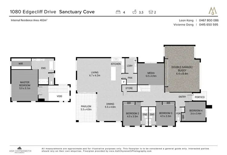 Floorplan of Homely house listing, 1080 Edgecliff Drive, Sanctuary Cove QLD 4212