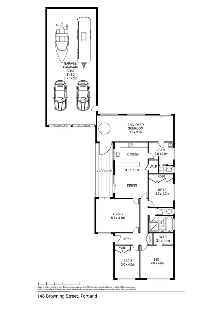 Floorplan of Homely house listing, 146 Browning Street, Portland VIC 3305