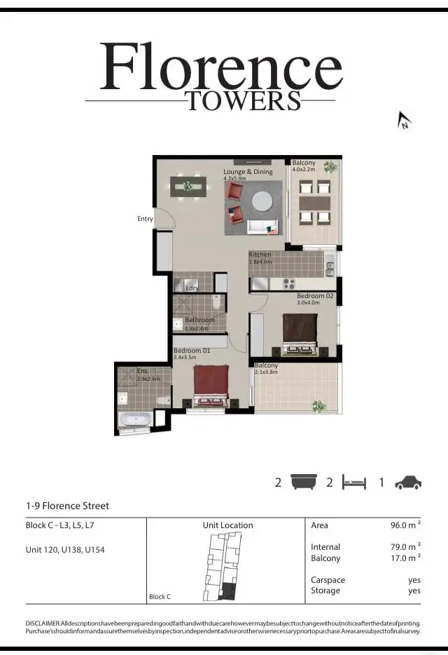 Floorplan of Homely apartment listing, 148/1-9 Florence St, South Wentworthville NSW 2145