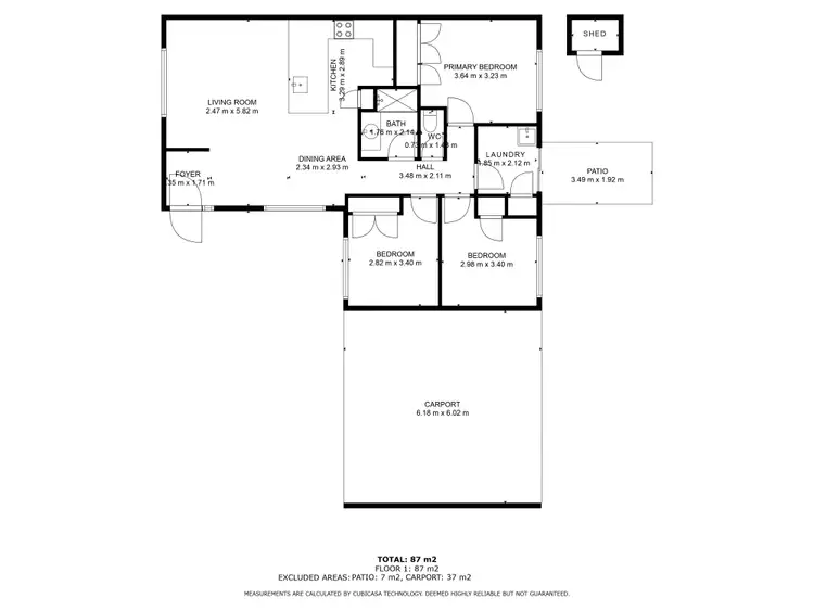 Floorplan of Homely unit listing, 2/17 Gordon Street, Mullingar WA 6430