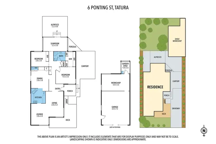 Floorplan of Homely house listing, 6 Ponting Street, Tatura VIC 3616