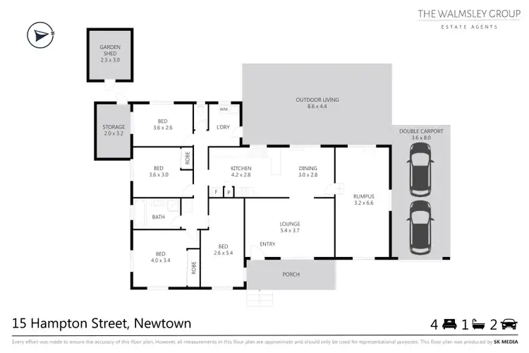 Floorplan of Homely house listing, 15 Hampton Street, Newtown QLD 4350