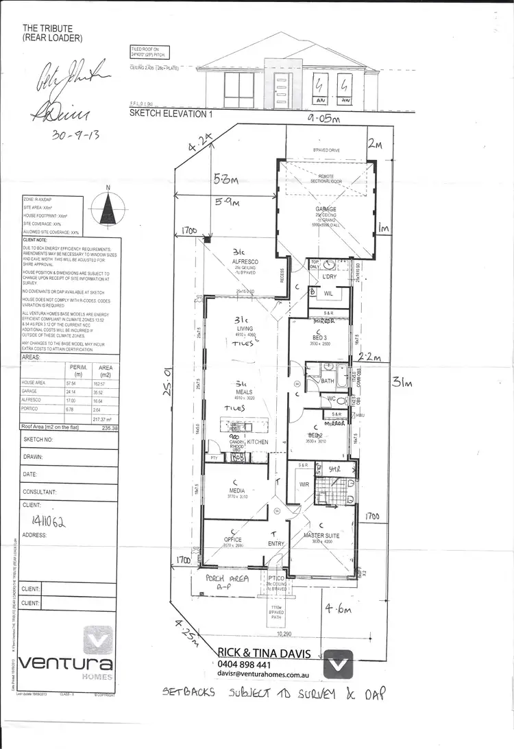 Floorplan of Homely house listing, 44 Parkland Drive, Yanchep WA 6035