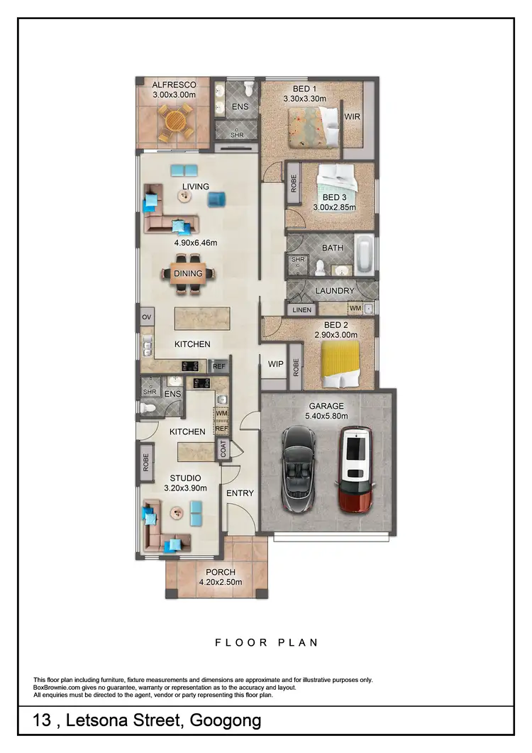 Floorplan of Homely house listing, 13 Letsona Street, Googong NSW 2620