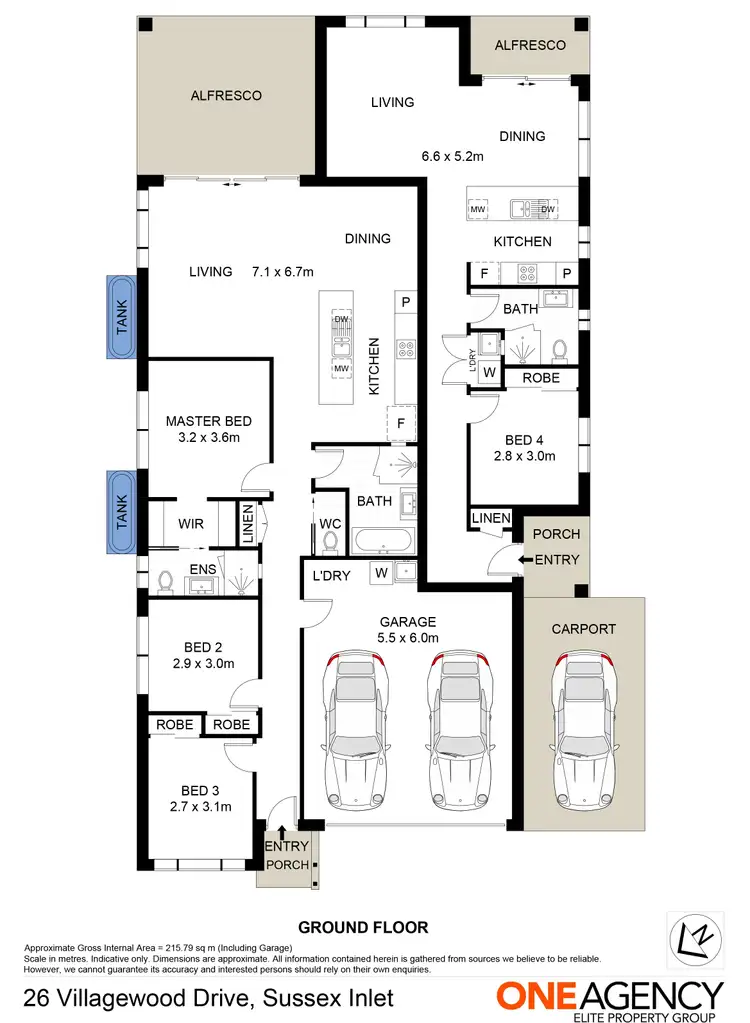Floorplan of Homely house listing, 26 Villagewood Drive, Sussex Inlet NSW 2540