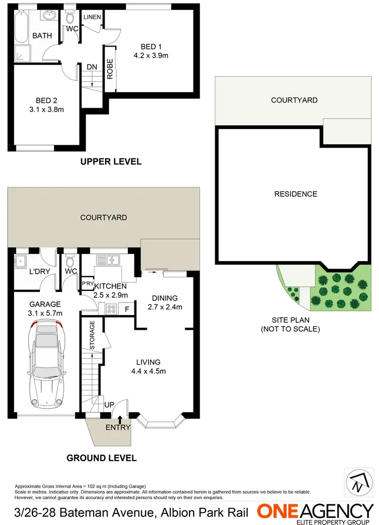 Floorplan of Homely unit listing, 3/26-28 Bateman Avenue, Albion Park Rail NSW 2527