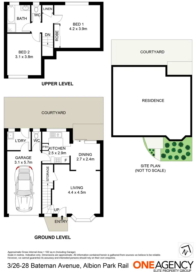 Floorplan of Homely unit listing, 3/26-28 Bateman Avenue, Albion Park Rail NSW 2527