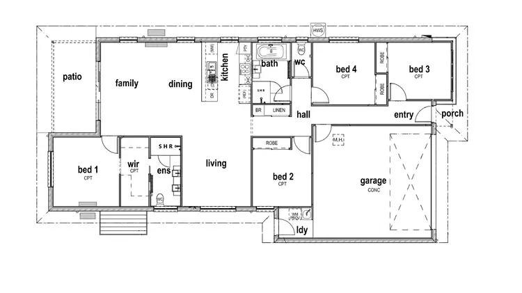 Floorplan of Homely house listing, 40 Rhone Drive, Holmview QLD 4207