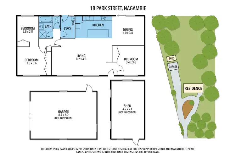 Floorplan of Homely house listing, 18 Park St, Nagambie VIC 3608