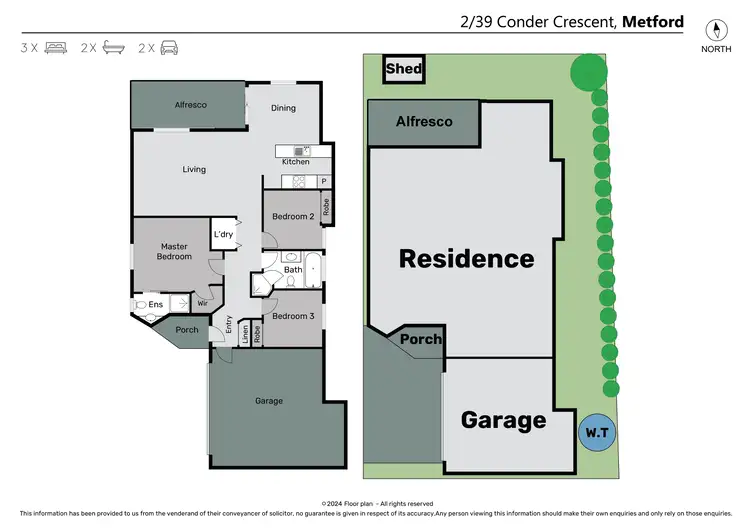 Floorplan of Homely villa listing, 2/39 Conder Crescent, Metford NSW 2323
