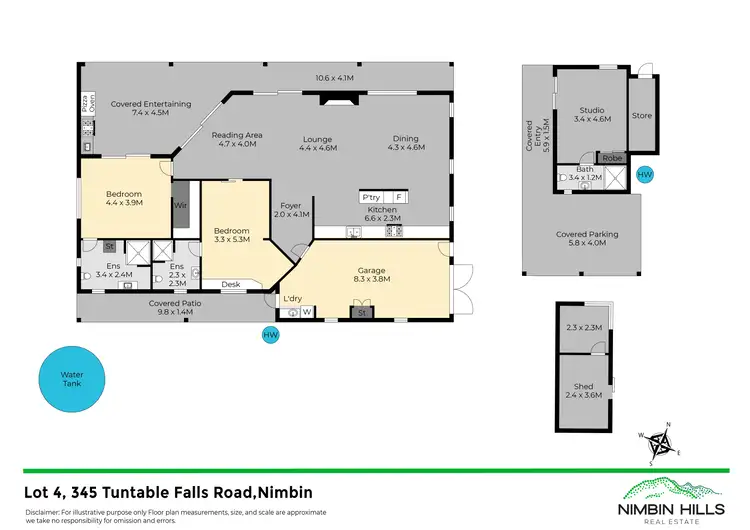 Floorplan of Homely rural property listing, 4/345 Tuntable Falls Road, Nimbin NSW 2480