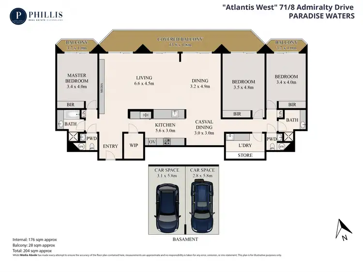 Floorplan of Homely apartment listing, 70-71/8 Admiralty Drive, Paradise Waters QLD 4217