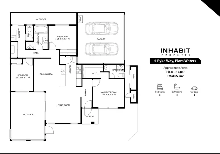 Floorplan of Homely house listing, 5 Pyke Way, Piara Waters WA 6112