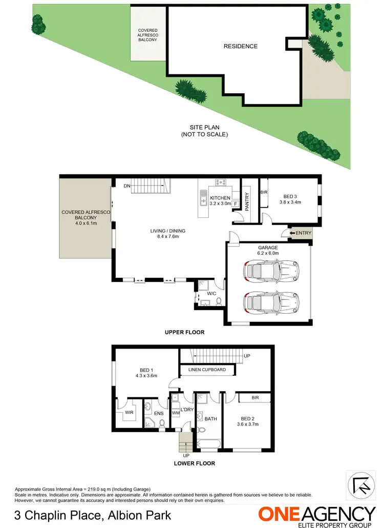 Floorplan of Homely semi-detached listing, 3 Chaplin Place, Albion Park NSW 2527