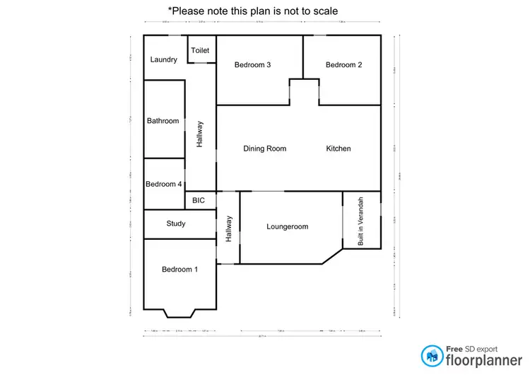 Floorplan of Homely house listing, 15 Darts Avenue, Rainbow VIC 3424