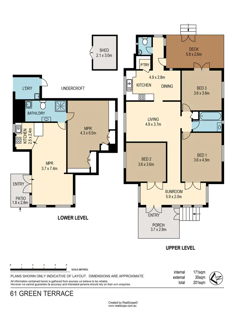 Floorplan of Homely house listing, 61 Green Terrace, Windsor QLD 4030