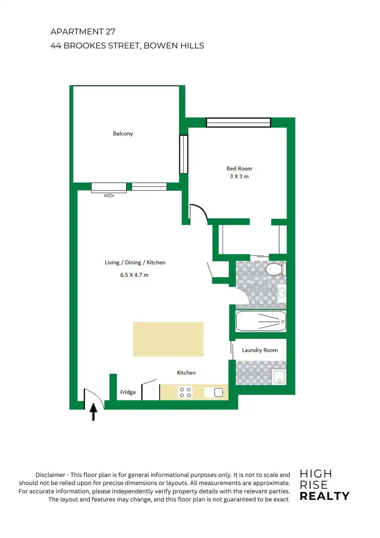 Floorplan of Homely apartment listing, 827/44 Brookes Street, Bowen Hills QLD 4006