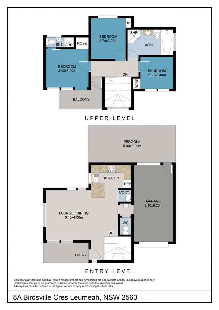 Floorplan of Homely house listing, 8A Birdsville Crescent, Leumeah NSW 2560