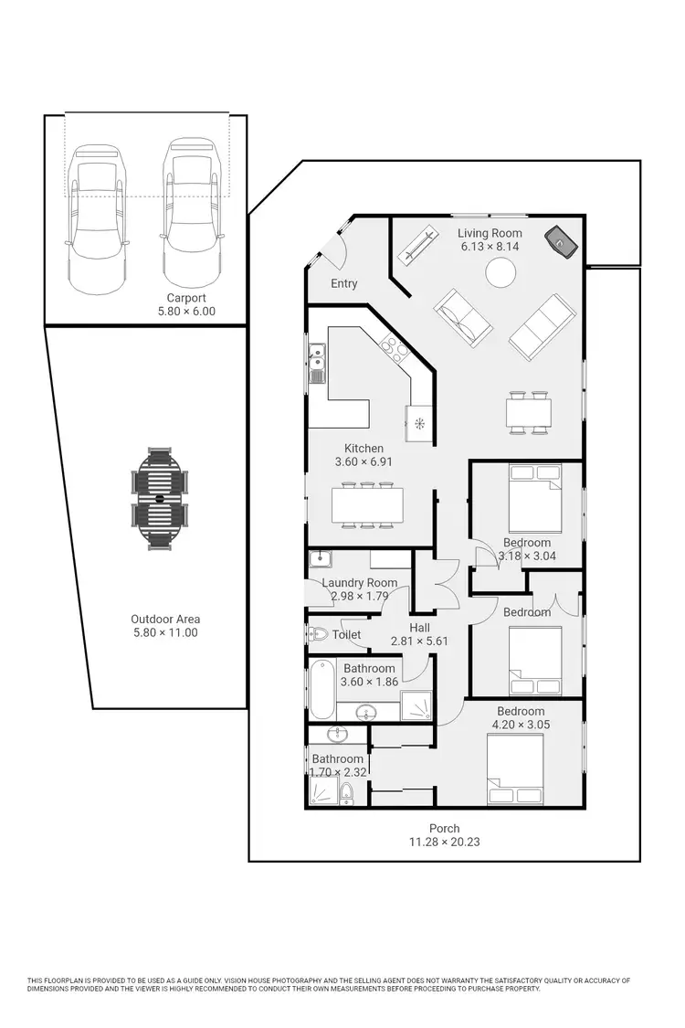Floorplan of Homely house listing, 5 Harmony Drive, Mildura VIC 3500