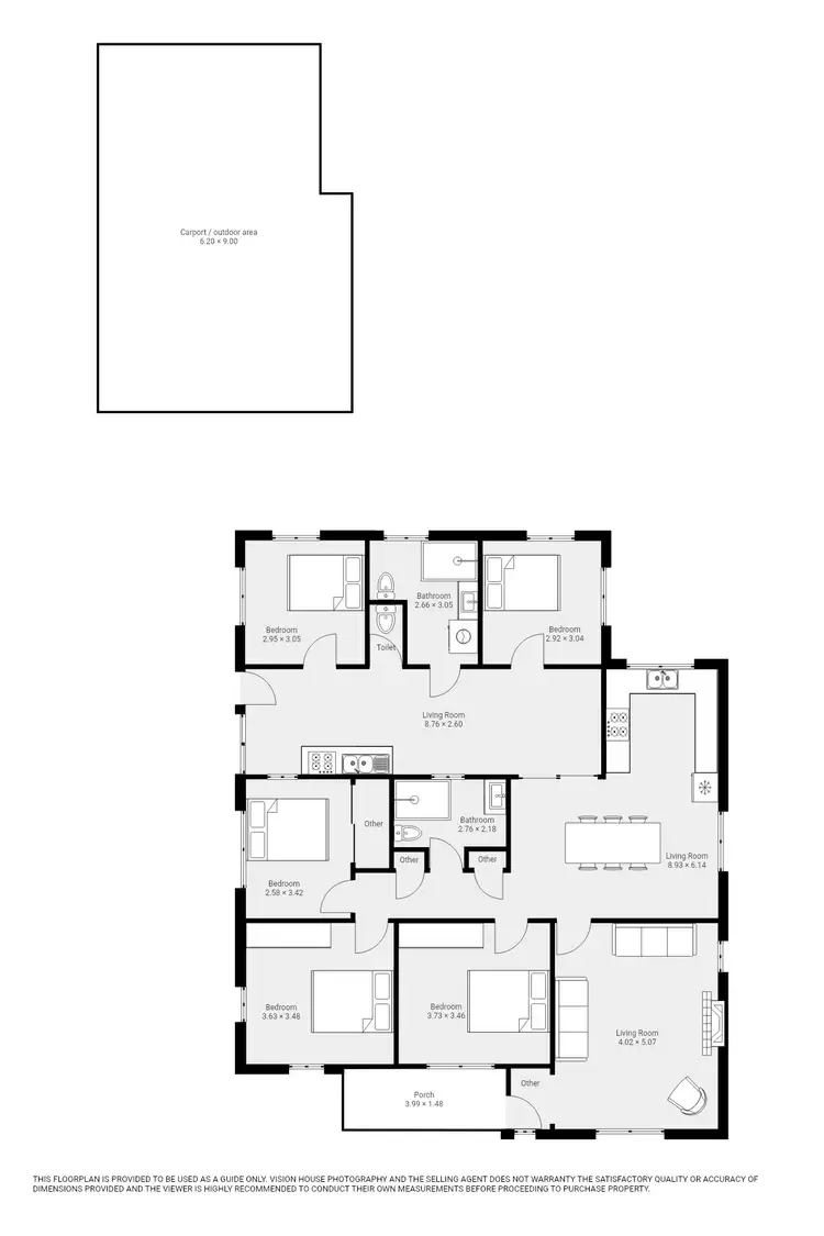 Floorplan of Homely house listing, 24 Hunter Street, Mildura VIC 3500