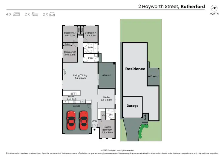 Floorplan of Homely house listing, 2 Hayworth Street, Rutherford NSW 2320
