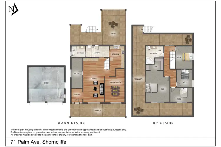 Floorplan of Homely house listing, 71 Palm Avenue, Shorncliffe QLD 4017