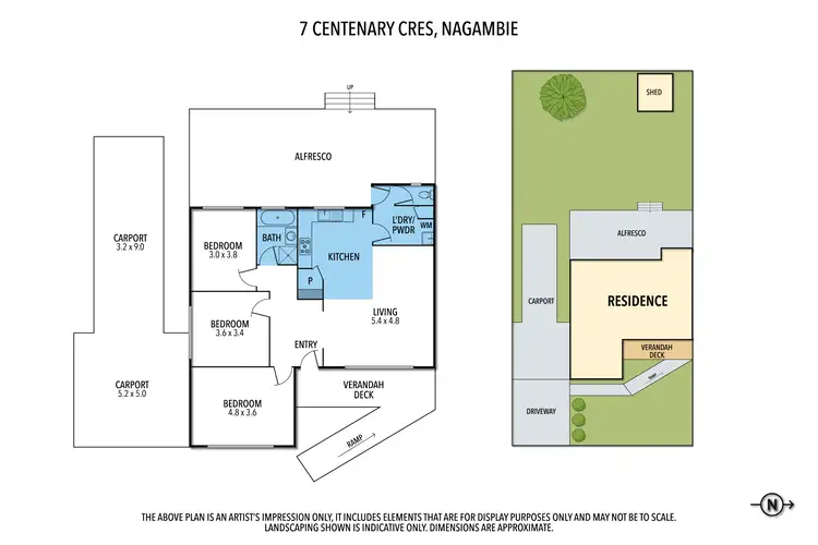 Floorplan of Homely house listing, 7 CENTENARY CRESCENT, Nagambie VIC 3608