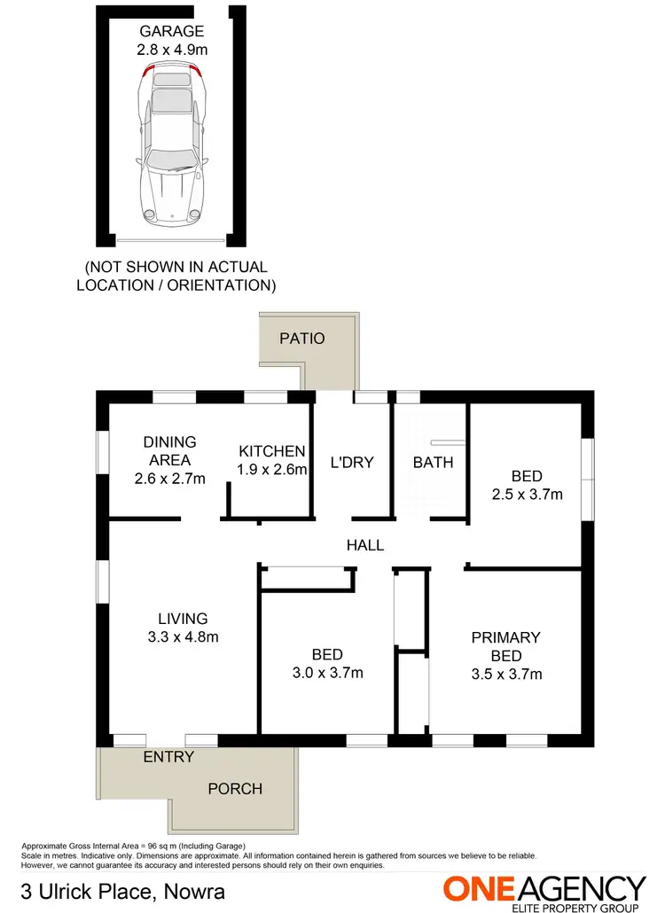 Floorplan of Homely house listing, 3 Ulrick Place, Nowra NSW 2541
