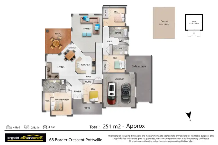 Floorplan of Homely house listing, 68 Border Crescent, Pottsville NSW 2489