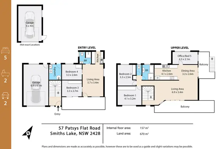 Floorplan of Homely house listing, 57 Patsys Flat Road, Smiths Lake NSW 2428