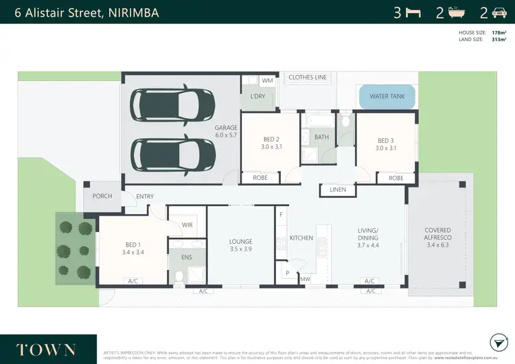 Floorplan of Homely house listing, 6 Alistair Street, Nirimba QLD 4551