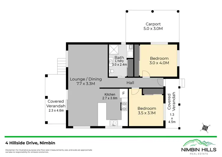 Floorplan of Homely house listing, 4 Hillside Drive, Nimbin NSW 2480