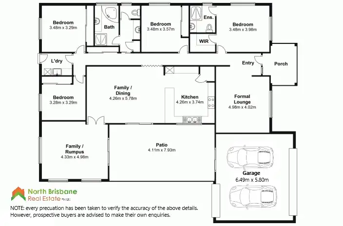 Floorplan of Homely house listing, 10 Everard Street, North Lakes QLD 4509