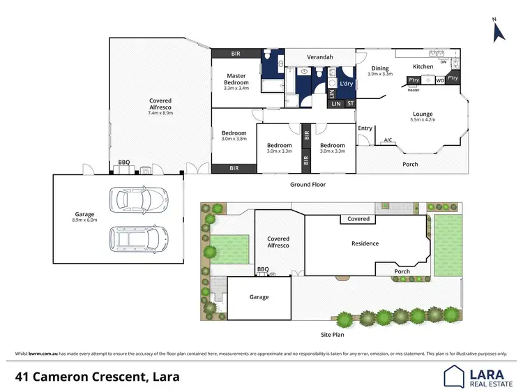 Floorplan of Homely house listing, 41 Cameron Crescent, Lara VIC 3212