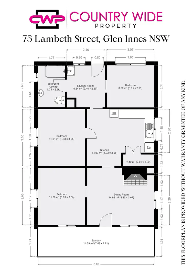 Floorplan of Homely house listing, 75 Lambeth Street, Glen Innes NSW 2370