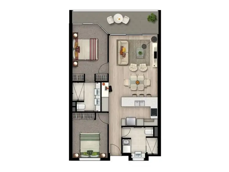 Floorplan of Homely apartment listing, 8/48 Cintra Road, Bowen Hills QLD 4006