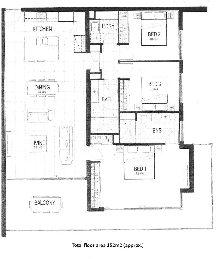 Floorplan of Homely apartment listing, 152/93 Sheehan Avenue, Hope Island QLD 4212