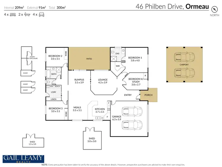 Floorplan of Homely house listing, 46 Philben Drive, Ormeau QLD 4208
