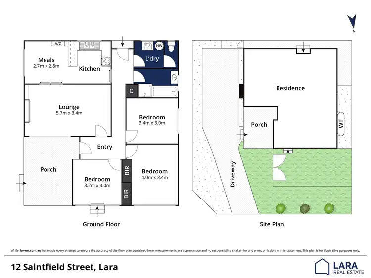 Floorplan of Homely house listing, 12 Saintfield Street, Lara VIC 3212