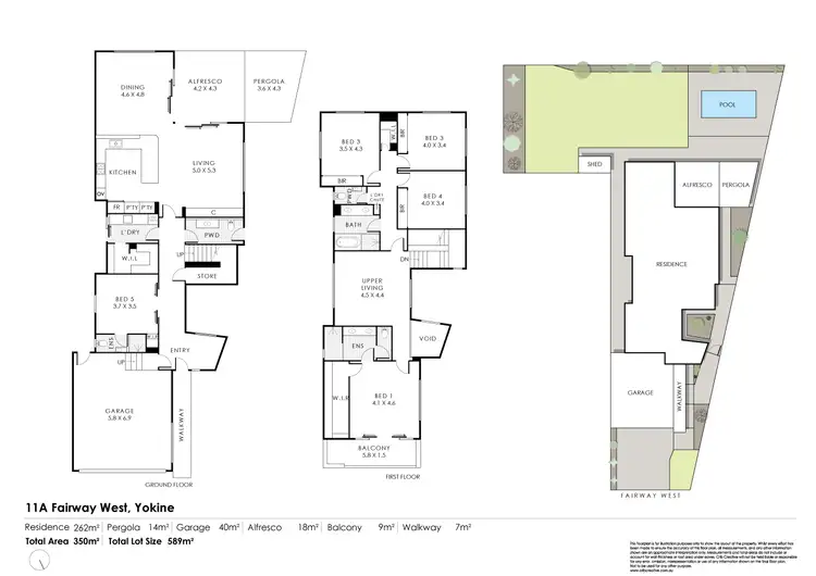 Floorplan of Homely house listing, 11A Fairway West, Yokine WA 6060