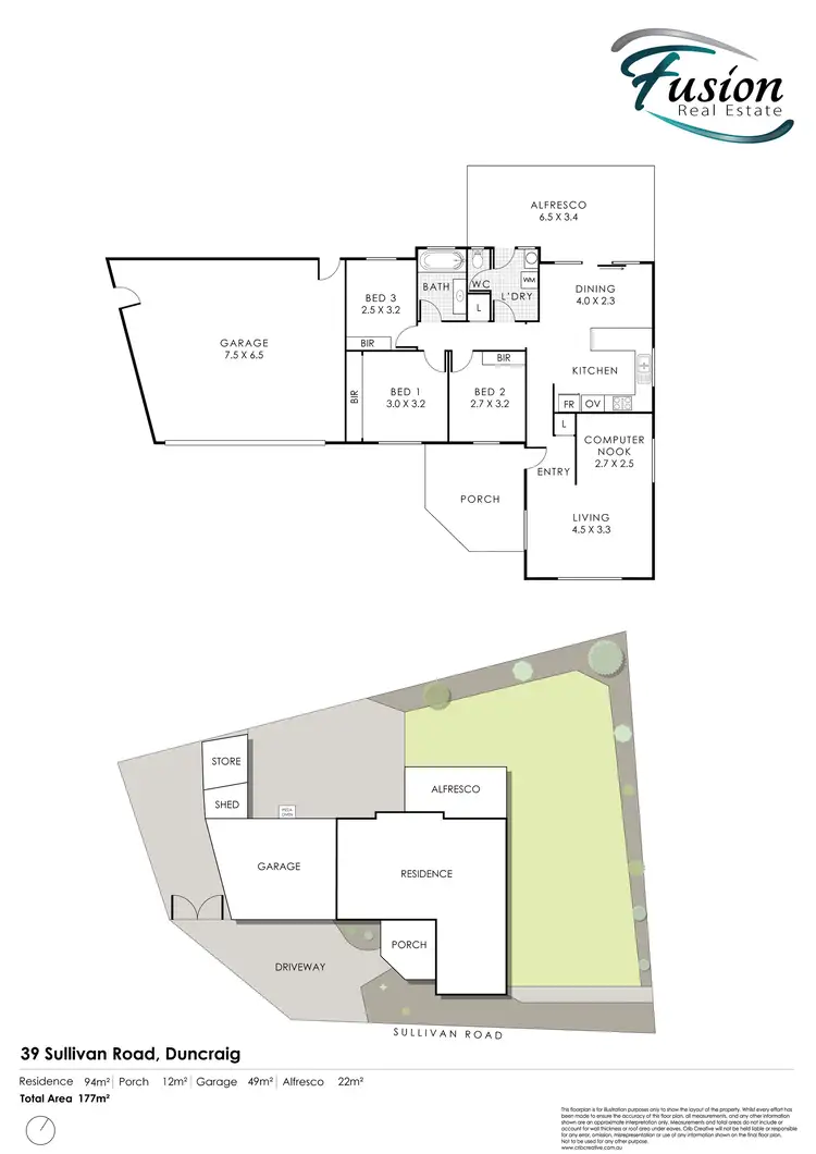 Floorplan of Homely house listing, 39 Sullivan Road, Duncraig WA 6023