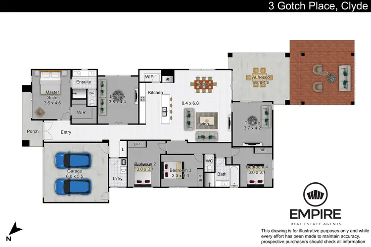Floorplan of Homely house listing, 3 Gotch Place, Clyde VIC 3978